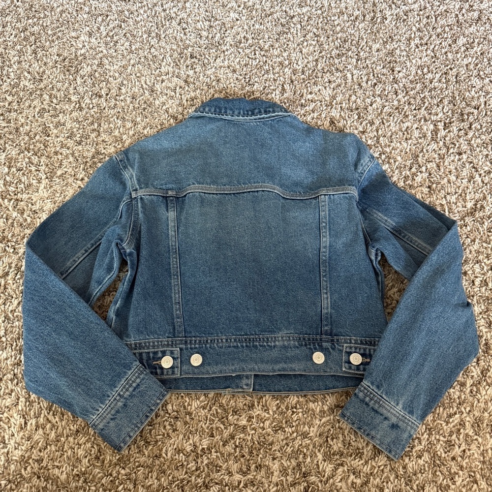 🆕 Calvin Klein Cropped Denim Jacket 💙 | XS - Picture 3 of 5